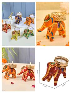 Elephant Candle Holder With Tealight (20 piece )