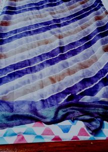 Striped Purple &amp; Brown Saree Pack Of 3