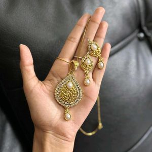 Golden Pearl Drop Set
