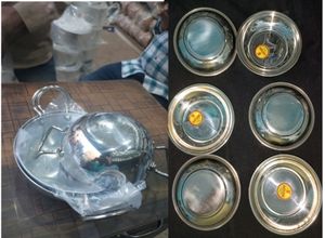 Combo of mini Kadai And 12 Pices Plate