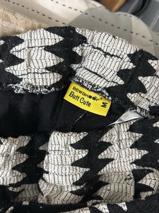 Patterned Wide Leg Pants