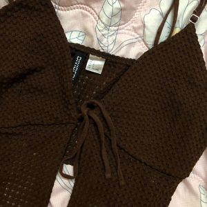 Tie Up Front Crop Top