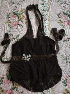 Lace Halter Corset