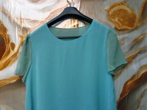 New With Tag Korean Blue Aline Top