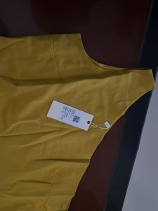 Yellow One-Shoulder Slit Dress