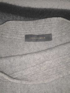 Grey Quarter Sleeves Sweater