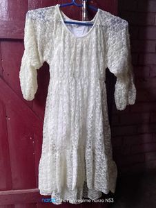 Women's Off-White Short Dress