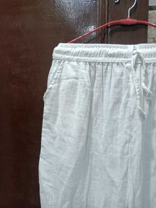 Non Transparent Linen Trouser