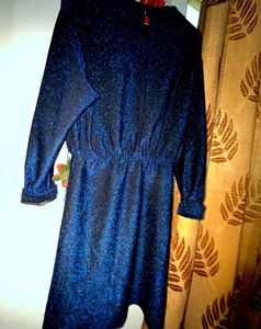 ✨Midnight Sparkly Long Sleeve Dress