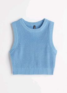H&M Blue Knitted Vest