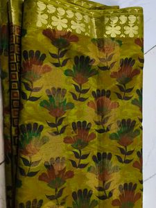 Floral Patterned Fabric Piece