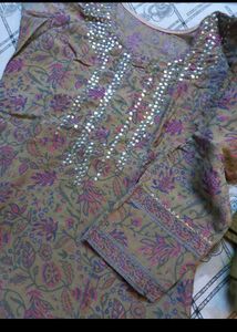 Mehndi Colour Suit