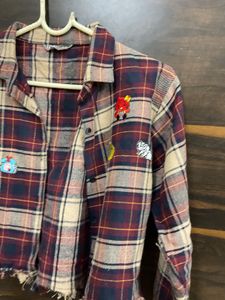 Plaid Crop Top Jacket