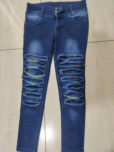 Blue Stylish Jeans At Best Price