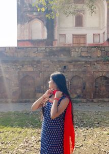 90s Navy,Cherry Red kurti