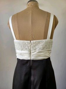 Elegant Black &amp; White Gown