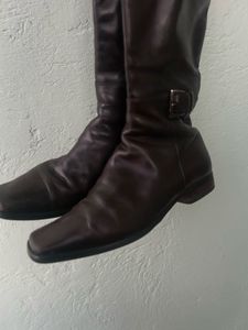Leather Knee High Boots