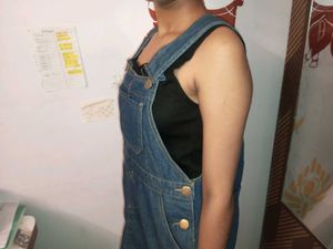 Women Denim Short Jumpsuit