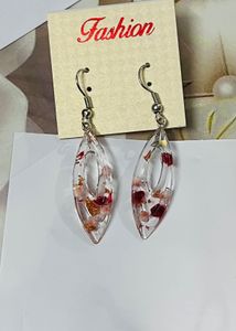 Resin Flower Earring Set 4 Pair Combo
