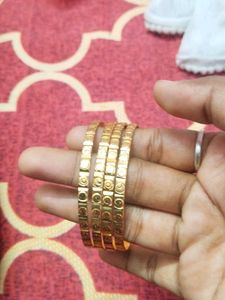 Set of Gold-Tone Bangles