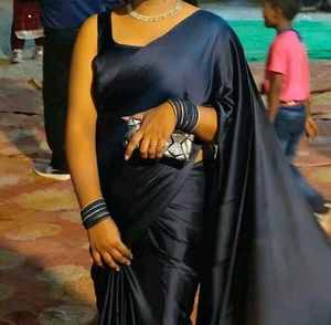 Elegant Navy Blue Saree