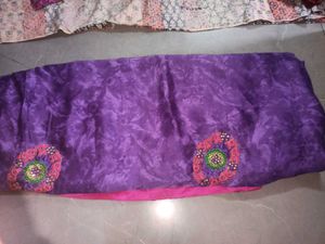 Purple Ethnic Dress Material