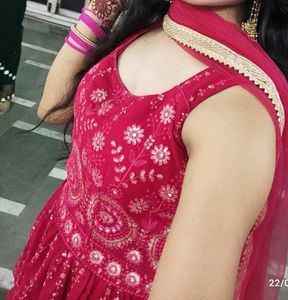 Hurrey..Price Drop🥳🥳 Pink Colour Kurta-Sharara❣️