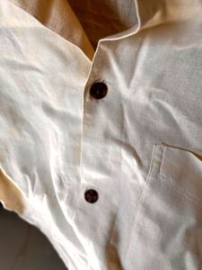 Old Navy Cream Button-Down Shirt xxl