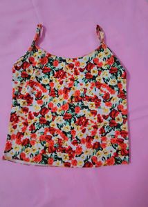 Floral printed crop top