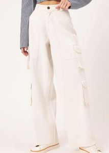 White Cargo Pants
