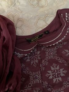 Mauve Kurta Set