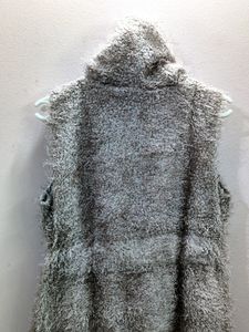 imported Sherpa Faux Fur Hooded Fleece Vest