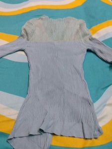 Light Blue Button-Down Top