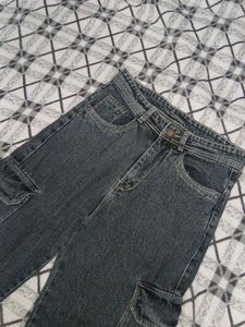 Charcoal Cargo Jeans