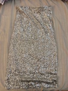 sequins straight skirt💞