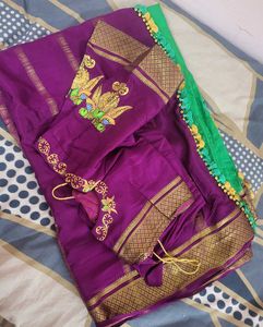 Mysore crepe silk saree.