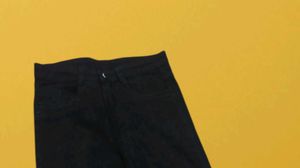 M@46 Size-30 Stylish Black Wide Leg Jeans