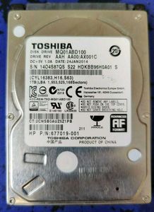 TOSHIBAToshiba DT01ABA100V 1TB 32MB Cache 5900RPM