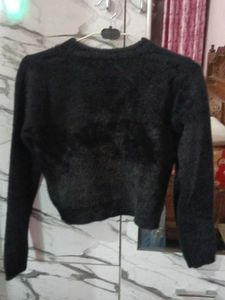 Stylish Black Spade Sweater