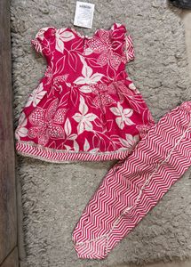 Girls&#39; Floral pink suit