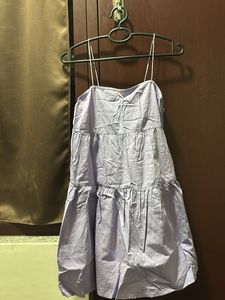 Lilac Babydoll Mini Dress