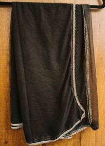 Black Net Dupatta