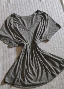 Gray V-Neck T-Shirt
