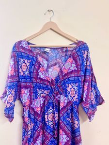 Boho Print Maxi KAFTAAN Dress
