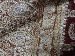 Beautiful bridal georgette  saree with Blouse