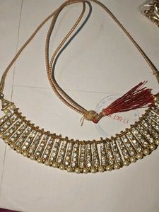 Elegant Pearl &amp; Stone Necklace