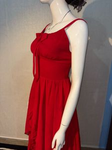 Red Asymmetric Dress