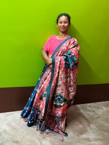 SATIN DIGITAL PRINT LAHENGA