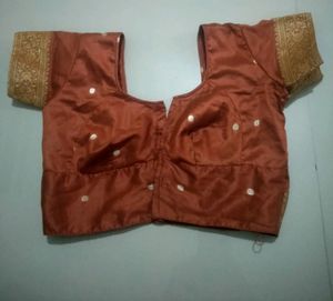 Floral Orange Saree