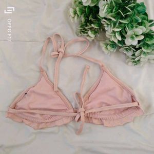 Pink Triangle Bikini Top